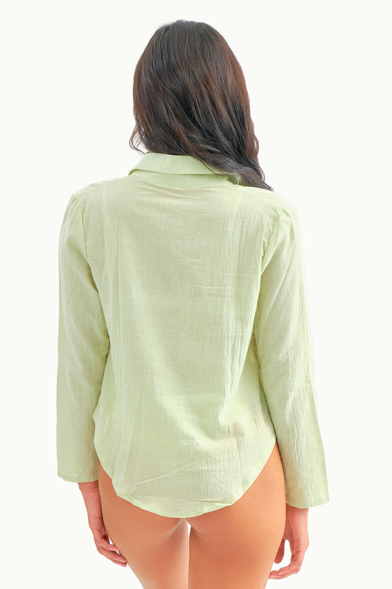 Aya Linen Tee / Matcha