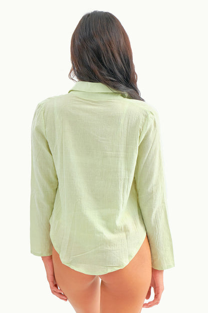 Aya Linen Tee / Matcha
