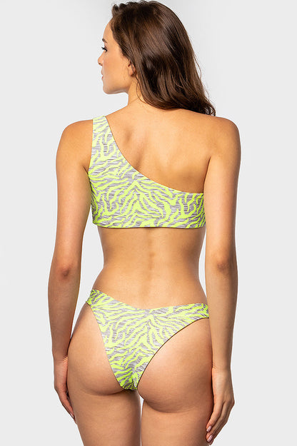Paris Bottoms / Neon Zebra - Bikinis & Beachwear | Blackbough Swim