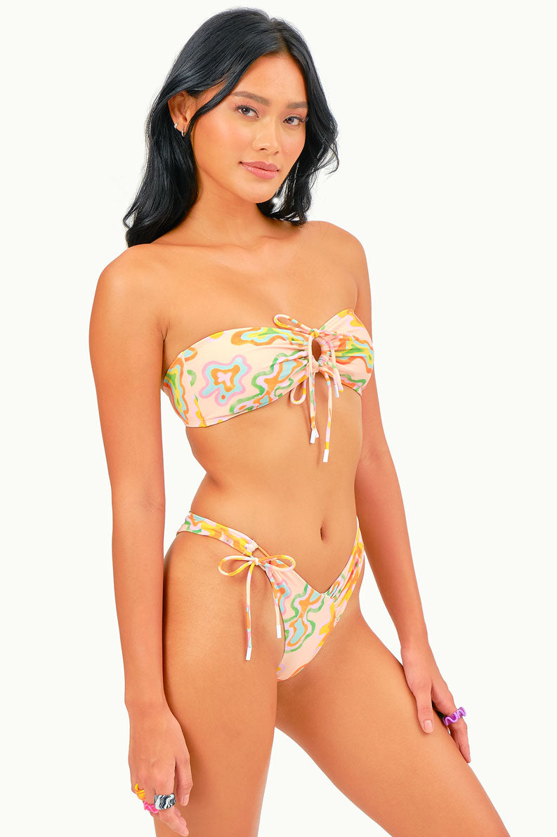 Alana Tie Front Cheeky Bottoms / Summer Splash FINAL SALE