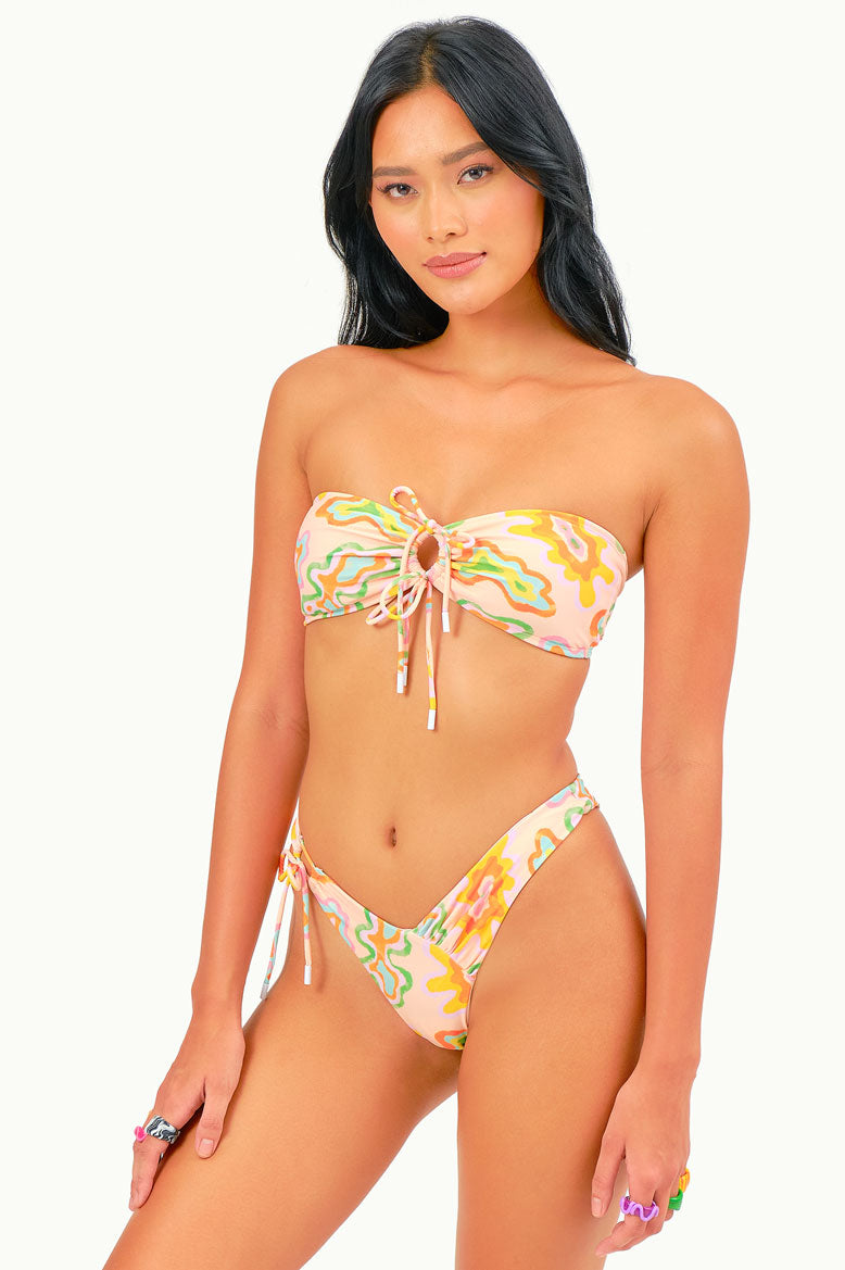 Alana Tie Front Cheeky Bottoms / Summer Splash FINAL SALE