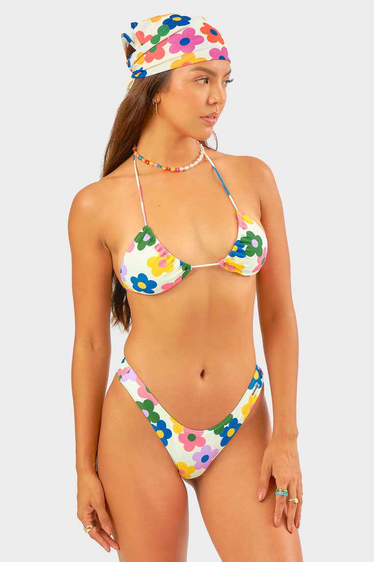 Martini Triangle Top / Daisy Blooms FINAL SALE